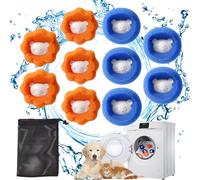 KUBDPQOR Quita Pelos Mascota para Lavadora - Atrapa Pelos Lavadora Eficaz, Lavacuerpos Innovador y Disuelve Pelo Mascota en Lavadora, Ideal para Recoger Pelos de Mascotas