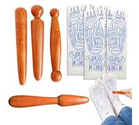 KUBDPQOR Reflexology Socks, Calcetines Masaje Pies, Calcetines de Reflexología Podal Calcetines de Masaje con Herramienta de Masaje y Gráfico de Reflexología en Español para Alivio de la Fatiga