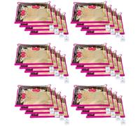 Kuber Industries Polyurethane Saree Cover Set of 24 with Zipper Closure