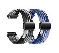 KUBFDL Correa de reloj de nailon de 22 mm, 20 mm, 18 mm, con cierre magnético, cierre rápido, correa de repuesto ajustable, transpirable, deportiva, 18mm, Nailon, Sin piedra preciosa