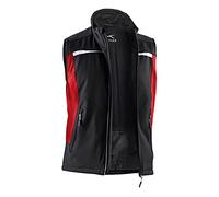 Kubler 70417322 - 9955-m softshell-vest tamaño M, negro/tamaño mediano, rojo, M