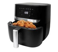 Kubo Freidora Sin Aceite 5.7l, Temporizador, Antiadherente, 1700 W, Acero Inox, Negro