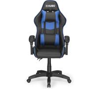 KUBO - Silla Gamer - Ergonómica - Reposacabezas - Elevación Gas Nivel 4 - Máximo Confort - Color: Azul - Peso Máximo de hasta 130 kg