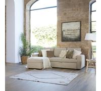 Kubor sofá cama chaise longue reversible 3 plazas beige