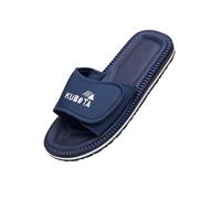 Kubota Chanclas con Cierre de Correa Hombre - Chanclas para Sauna - Zapatillas de Playa - Chanclas Ajustables - Chanclas de Espuma - Azul marino 44