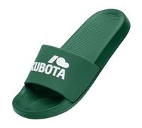 Kubota Chanclas de baño para hombre y mujer para sauna, sandalias de playa y bañador, chanclas para ducha, antideslizantes, impermeables, Verde Oscuro Nube, 45 EU