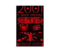 Kubrick 2001 Retro Print Poster Pintura Decorativa Lienzo Arte de Pared Salón Póster Dormitorio Pintura, Arte de Pared Impresión de Imagen Moderna Decoración de Habitación Familiar 20 x 30 Pulgadas
