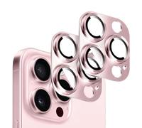 Kucheed 2 Piezas Protector de Lente de Cámara para iPhone 12 Pro Max, Decoración de Aluminio de Una Pieza con Diseño de Textura 3D, Cubierta Trasera de Protección Total para Cámara