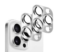 Kucheed 2 Piezas Protector de Lente de Cámara para iPhone 12 Pro Max, Decoración de Aluminio de Una Pieza con Diseño de Textura 3D, Cubierta Trasera de Protección Total para Cámara