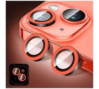 Kucheed Luminoso Protector de Lente de Cámara para iPhone 17 Air, Pegatinas de Película de Cubierta de Cámara de Vidrio Templado, Anillos de Aleación de Alineación Automática