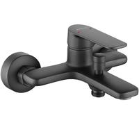 Kuchinox Gava grifo de bañera y ducha a pared negro BQG710D