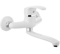 Kuchinox Kakadu grifo para lavabo a pared blanco BKK650D