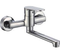 Kuchinox Pana grifo para lavabo a pared cromo BKN050D