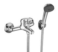 Kuchinox Pedro grifo de bañera y ducha a pared cromo BQE011D