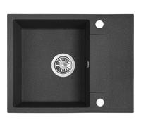 Kuchinox Rab fregadero de granito 56x44 cm negro SBF713Y