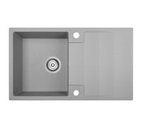 Kuchinox Rab fregadero de granito 76x44 cm gris/grafito/ónix SBF511Y