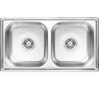 Kuchinox Standard fregadero de acero 78x43 cm SKS020T