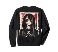 Kuchisake Onna Grunge Japan Backprint Streetwear Art Sudadera