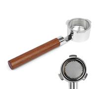 KUCHZUBE Portafiltro sin fondo de 51 mm, compatible con CASABREWS CM5418, 5418Pro y 3700Essential | Portafiltro de acero inoxidable de 3 orejas se coloca plano para un fácil apisonamiento