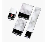 KUCOCOSNEH Caja de regalo Cajas de regalo fáciles de montar rectángulo caja de regalo con tapa, caja de cajones de almacenamiento de joyas, 4 piezas de mármol