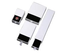 KUCOCOSNEH Caja de regalo Cajas de regalo Rectángulo fácil de montar Caja de regalo con tapa, cajas de regalo, caja de almacenamiento de joyas, 4 unidades, color blanco