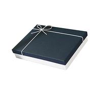 KUCOCOSNEH Cajas de regalo Caja de regalo Rectángulo Caja de regalo con tapa Cajas de regalo de lujo 2pcs Cubierta azul sobre fondo blanco