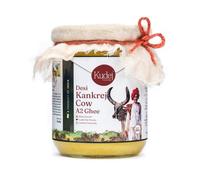 Kudej Desi Kankrej Cow Pure A2 Ghee - 100% Bilona Churned Premium Cultured Ghee, fabricado con antiguos procesos védicos, botella de vidrio de 500 ml con embalaje sostenible