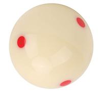 Kudoo Bola de Billar, Bola de Billar de Mesa de Billar, Bola Blanca de Entrenamiento de Billar con 4 Puntos, 2-1/4" Tamaño de Regulación(Punto Rojo)