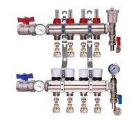 Kudos-Trading - Calefacción por suelo radiante de 4 puertos: solución de calefacción eficiente para tu hogar, maximiza la comodidad, diseño resistente, fácil instalación, adecuado para sistemas de