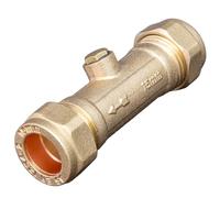 Kudos-Trading - Válvula de retención doble DZR de 15 mm, aprobada por WRAS, válvula de retención de compresión, válvulas de aislamiento unidireccional, evita el reflujo y la contaminación.