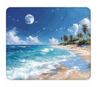 KUEAJIOU Gaming Alfombrilla de Ratón para Bordes Cosidos, Azul Alfombrilla Ratón Pequeña 270x220mm con Base de Goma Natural Antideslizante para Jugadores/Escritorio/Oficina/Hogar Regalo, Cielo E-3877