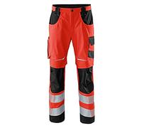 Kübler 22078341 - 5499 - 44 Pantalón reflectiq PSA 2, advertencia rojo/negro, 44