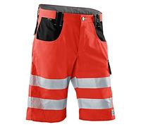 Kübler 23078341 - 5499 - 44 Pantalones Cortos reflectiq PSA 2, advertencia rojo/negro, tamaño 44