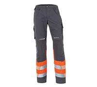 KÜBLER Workwear Hose Pantalón, Warnorange/Anthracite, 28 Mujeres