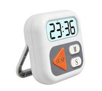 Küchen-Timer | LCD-Display Magnetisch Leise | Digitaler Timer Klarer Klang - ABS 7x7x2cm Weiß Präzise Einfach Bedienbar | Grillen BBQ Backen Lernen Training | Haushalt Büro Senioren Kinder Profiköche