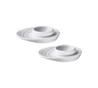 Küchenprofi 0750828202 - Juego de dos hueveras de porcelana