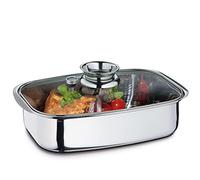 Küchenprofi 2386102836 Cook - Asador aromático (acero inoxidable), color plateado y negro