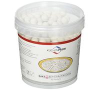 KÜCHENPROFI Bolas de cerámica para hornear ciegas, 850 g, para hornear tartas, quiches, hasta 30 cm de diámetro