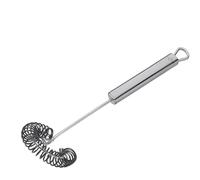 Küchenprofi Cepillo en espiral PARMA, 27 cm, espiral de silicona, escoba para salsas, apto para lavavajillas, acero inoxidable, protege superficies delicadas, resistente al calor hasta 280 °C, batidor