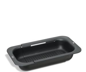 KÜCHENPROFI Colador de fregadero extensible, colador universal para todos los fregaderos, para drenar, lavar, resistente al calor hasta 100 °C, plástico resistente