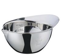 Küchenprofi Cuenco medidor de 600 ml, práctico escalado interior, mango y boquilla, acero inoxidable