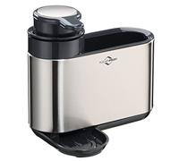 Küchenprofi Estación de lavado Primus | Acero inoxidable | Organizador con dispensador de jabón integrado de 300 ml | Bandeja de goteo | Cepillos y soporte para esponjas