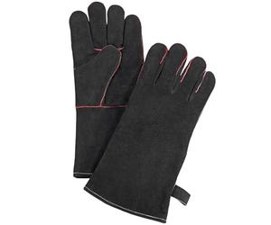 Küchenprofi Guantes para Barbacoa Texas, Resistentes al Calor, de Piel Rugosa, para Asar, cocinar y Hornear, con lengüeta para Colgar, Guantes de Cocina Negros, Talla XL/11