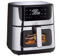 KÜCHENPROFI IMPULS Freidora de Aire Caliente Digital 8L Negro, Cajón Grande con Ventana, 8 Programas, Ajustable 40-200 °C, Funcionamiento Silencioso 58 dB, Ideal para Freír Saludable