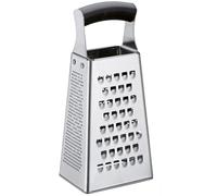 Küchenprofi Master Grip - Rallador cuadrado de acero inoxidable | cuchillas afiladas para maquinilla de afeitar con fino zester | apto para lavavajillas | rallador de verduras, rallador de queso,