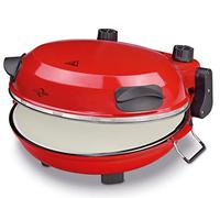 Küchenprofi Pizza Maker NAPOLI, con piedra de pizza, para pizzas de 36 cm de diámetro en 4 minutos, 1200 vatios, ajuste de temperatura continuo, calor superior e inferior por separado, horno de pizza