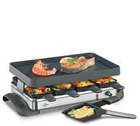 Küchenprofi Raclette GRANDE8 - Raclette para 8 personas (1200 W, 47 x 24,5 x 13,5 cm, antiadherente, parrilla y sartenes, 8 rasquetas, temperatura regulable)