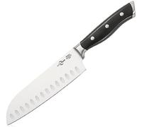 Küchenprofi Santoku PRIMUS-KP2410082818/gris | Cuchillo de chef para carne, pescado y verduras, mango ergonómico de plástico, inoxidable, hoja de acero endurecido