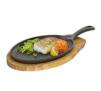 Küchenprofi - Sartén para servir BBQ con bandeja de madera de pino incluida, 305151024