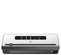 KÜCHENPROFI Sellador al vacío IMPULS negro, acero inoxidable, con manguera y cortador de láminas, dos niveles de envasado al vacío automático o manual, doble costura de 3 mm, hasta 32 cm de ancho de